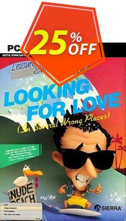 25% OFF Leisure Suit Larry 2 - Looking For Love - In Several Wrong Places PC Coupon code