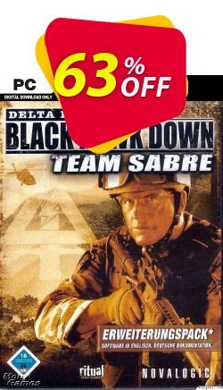 63% OFF Delta Force Black Hawk Down - Team Sabre PC Coupon code