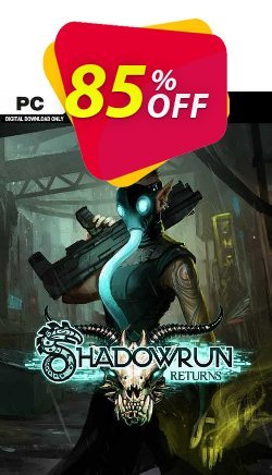 85% OFF Shadowrun Returns PC Coupon code