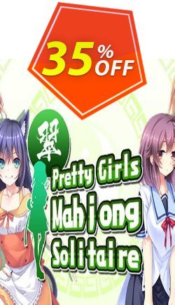 35% OFF Pretty Girls Mahjong Solitaire  - GREEN PC Coupon code