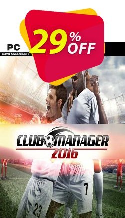 29% OFF Club Manager 2016 PC Coupon code