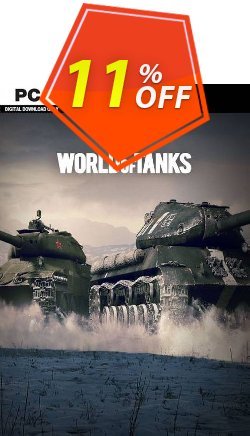 11% OFF World of Tanks PC Coupon code