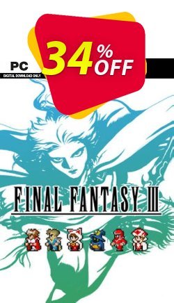 34% OFF Final Fantasy III Pixel Remaster PC Coupon code