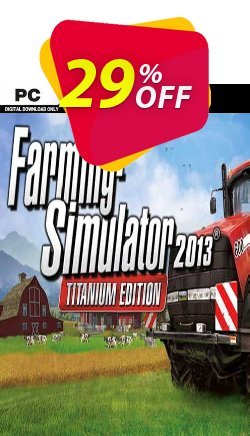 Farming Simulator 2013 Titanium Edition PC Coupon discount Farming Simulator 2013 Titanium Edition PC Deal 2024 CDkeys - Farming Simulator 2013 Titanium Edition PC Exclusive Sale offer 