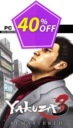 40% OFF Yakuza 3 Remastered PC Coupon code