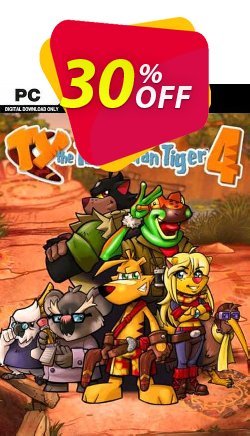 30% OFF TY the Tasmanian Tiger 4 PC Coupon code