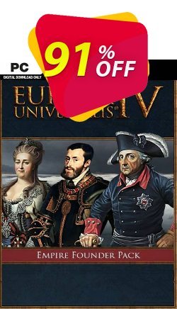 91% OFF Europa Universalis IV Empire Founder Pack PC Coupon code
