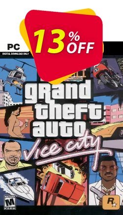 13% OFF Grand Theft Auto Vice City PC Coupon code