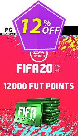 12% OFF FIFA 20 Ultimate Team - 12000 FIFA Points PC - WW  Coupon code