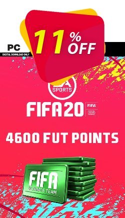 11% OFF FIFA 20 Ultimate Team - 4600 FIFA Points PC - WW  Coupon code