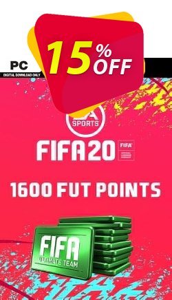15% OFF FIFA 20 Ultimate Team - 1600 FIFA Points PC - WW  Coupon code