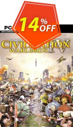 14% OFF Civilization IV Warlords PC Discount