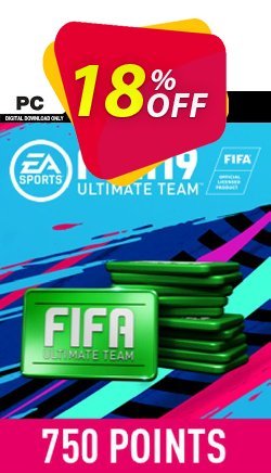 18% OFF FIFA 19 - 750 FUT Points PC Coupon code