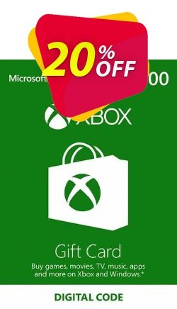 20% OFF Xbox Gift Card - 100 USD Coupon code