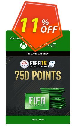 11% OFF Fifa 18 - 750 FUT Points - Xbox One  Coupon code