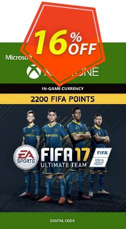 16% OFF Fifa 17 - 2200 FUT Points - Xbox One  Coupon code