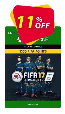 11% OFF Fifa 17 - 1600 FUT Points - Xbox One  Coupon code