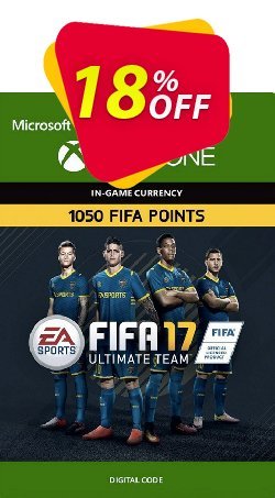 18% OFF Fifa 17 - 1050 FUT Points - Xbox One  Coupon code