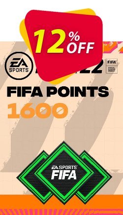 12% OFF FIFA 22 Ultimate Team 1600 Points Pack Xbox One/ Xbox Series X|S Coupon code