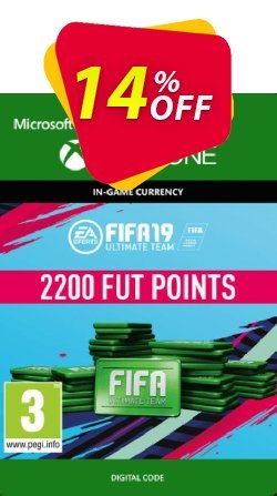 14% OFF Fifa 19 - 2200 FUT Points - Xbox One  Discount