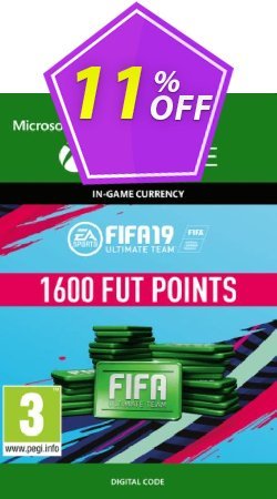 11% OFF Fifa 19 - 1600 FUT Points - Xbox One  Coupon code
