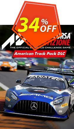 34% OFF Assetto Corsa Competizione - American Track Pack PC - DLC Coupon code