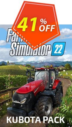 41% OFF Farming Simulator 22 - Kubota Pack PC - DLC Discount