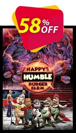 58% OFF Happy&#039;s Humble Burger Farm PC Coupon code