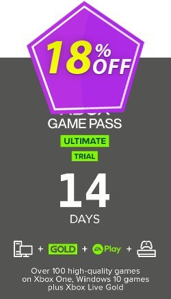 18% OFF 14 Day Xbox Game Pass Ultimate Trial Xbox One / PC Discount
