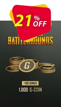 21% OFF PlayerUnknowns Battlegrounds 1100 G-Coins Xbox Discount