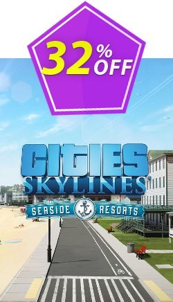 32% OFF Cities: Skylines - Content Creator Pack: Seaside Resorts PC - DLC Discount