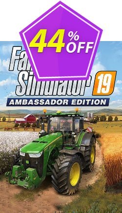 44% OFF Farming Simulator 19: Ambassador Edition PC - GIANTS  Coupon code