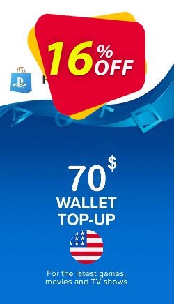 16% OFF PlayStation Network - PSN Card - $70 - USA  Discount