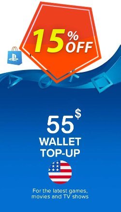 15% OFF PlayStation Network - PSN Card - $55 - USA  Discount