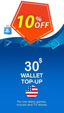10% OFF PlayStation Network - PSN Card - $30 - USA  Coupon code