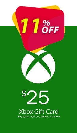 11% OFF Microsoft Gift Card - $25 Coupon code