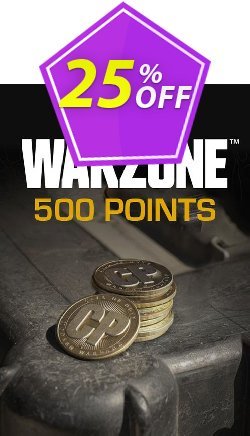 25% OFF 500 Call of Duty: Warzone Points Xbox - WW  Coupon code