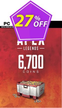 27% OFF Apex Legends 6700 Coins VC PC Discount