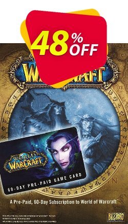 World of Warcraft 60 Day Pre-paid Game Card PC/Mac Coupon discount World of Warcraft 60 Day Pre-paid Game Card PC/Mac Deal - World of Warcraft 60 Day Pre-paid Game Card PC/Mac Exclusive offer 