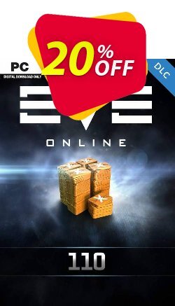 20% OFF EVE Online - 110 Plex Card PC Discount