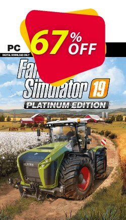 67% OFF Farming Simulator 19 - Platinum Edition PC Discount