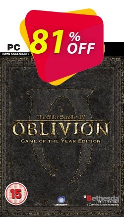 The Elder Scrolls IV 4: Oblivion - Game of the Year Edition PC Coupon discount The Elder Scrolls IV 4: Oblivion - Game of the Year Edition PC Deal - The Elder Scrolls IV 4: Oblivion - Game of the Year Edition PC Exclusive offer 