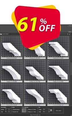 61% OFF K-studio Sweep Profile Crown Moldings Bundle Coupon code