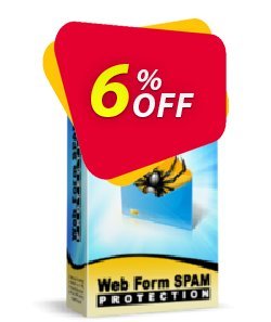 6% OFF Web Form SPAM Protection - Personal License  Coupon code