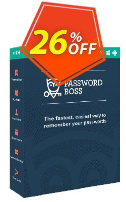 26% OFF Password Boss Premium Annual Coupon code