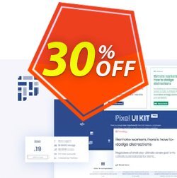 30% OFF Themesberg Pixel Pro - Premium Bootstrap 4 UI KIT - Developer License  Coupon code