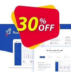 30% OFF Themesberg Rocket - SaaS Bootstrap 4 Template Coupon code
