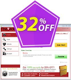 32% OFF Preventon Antivirus Pro Coupon code