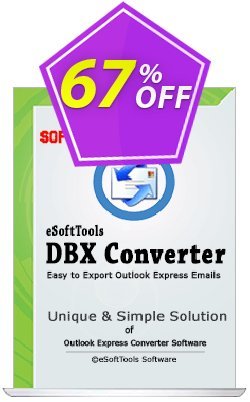 67% OFF eSoftTools DBX Converter Coupon code