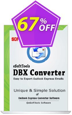 Coupon code eSoftTools DBX Converter - Personal License